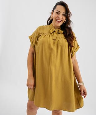 Robe courte fluide femme grande taille vue1 - GEMO 4G GT - GEMO