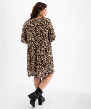 Robe imprimée à manches courtes femme grande taille vue3 - GEMO (G TAILLE) - GEMO