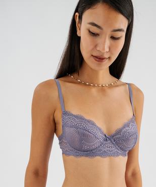 Soutien-gorge à armatures forme corbeille en dentelle vue7 - GEMO(HOMWR FEM) - GEMO