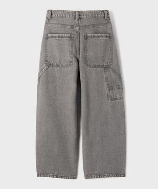 Jean délavé coupe Super Baggy avec taille ajustable garçon vue3 - GEMO (JUNIOR) - GEMO