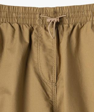 Pantalon cargo parachute en toile fine fille vue4 - GEMO 4G FILLE - GEMO