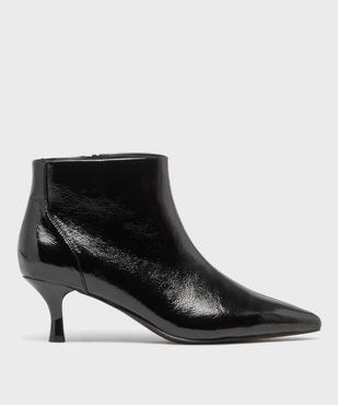 Bottines vernies à bout pointu et talon fin femme - Follow Me vue1 - FOLLOW ME - GEMO