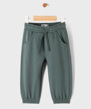Pantalon de jogging uni avec taille ajustable bébé garçon vue1 - GEMO 4G BEBE - GEMO