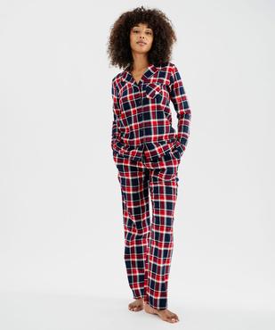 Pyjama à motif tartan femme - LuluCastagnette vue2 - LULUCASTAGNETTE - GEMO
