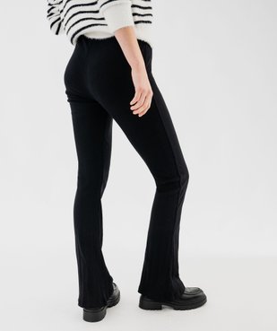 Leggings en maille côtelée coupe flare femme vue3 - GEMO(FEMME PAP) - GEMO