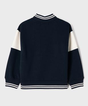 Sweat à col zippé garçon - Camps United vue3 - CAMPS - GEMO