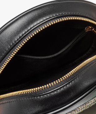 Sac bandoulière femme forme ronde tissée et pailletée vue3 - GEMO (ACCESS) - GEMO