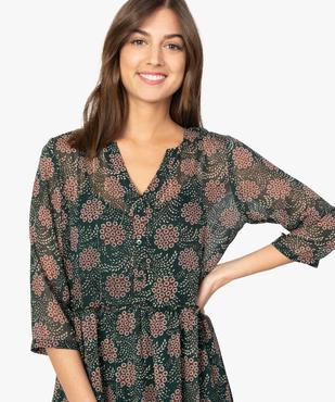Robe femme à imprimé fleuri longueur cheville vue2 - GEMO(FEMME PAP) - GEMO