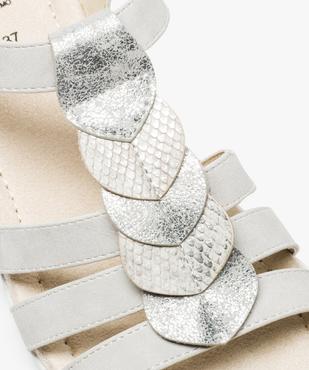 Sandale confort à brides et détails irisés sur le dessus vue6 - GEMO (CONFORT) - GEMO