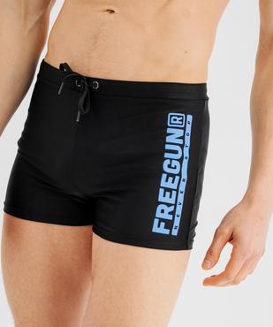 Maillot de bain forme boxer imprimé homme - Freegun vue2 - FREEGUN - GEMO