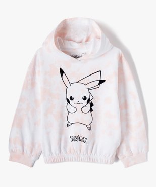Sweat fille à capuche avec motif Pikachu - Pokemon vue2 - POKEMON - GEMO