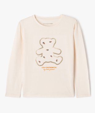 Tee-shirt manches longues à motif fille - LuluCastagnette vue2 - LULUCASTAGNETTE - GEMO