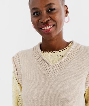 Pull sans manches femme  vue5 - GEMO 4G FEMME - GEMO