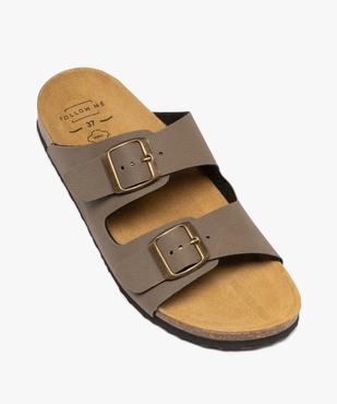 Mules semelle intérieure cuir à reliefs ergonomiques femme vue5 - FOLLOW ME G4G - GEMO