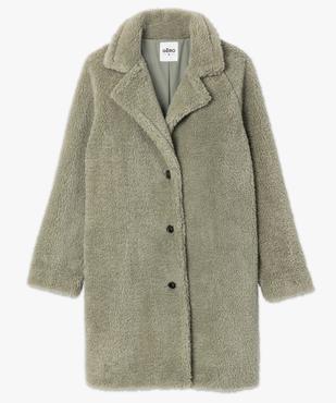 Manteau femme en sherpa fermeture boutons vue4 - GEMO(FEMME PAP) - GEMO
