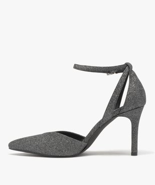 Escarpins femme à talon aiguille dessus pailleté vue3 - GEMO(URBAIN) - GEMO