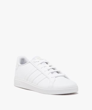 Baskets basses unies garçon - Adidas Grand Court Base vue2 - ADIDAS - GEMO