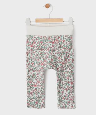 Pantalon en maille évolutif bébé fille vue1 - GEMO 4G BEBE - GEMO