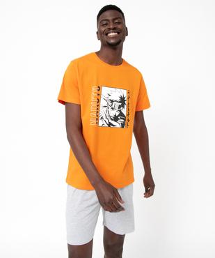 Pyjashort bicolore imprimé homme - Naruto vue1 - NARUTO - GEMO