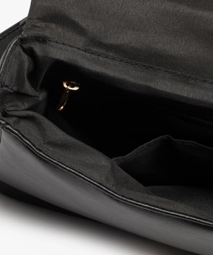 Sac besace à rabat matelassé et anse en chaîne femme vue4 - GEMO (ACCESS) - GEMO