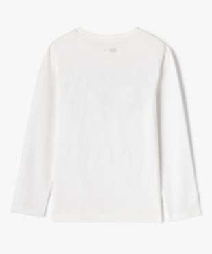 Tee-shirt manches longues en coton imprimé garçon vue4 - GEMO 4G GARCON - GEMO