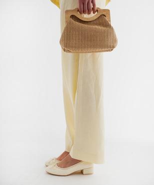 Ballerines à talon en matière pailletée femme - Follow Me vue1 - FOLLOW ME - GEMO