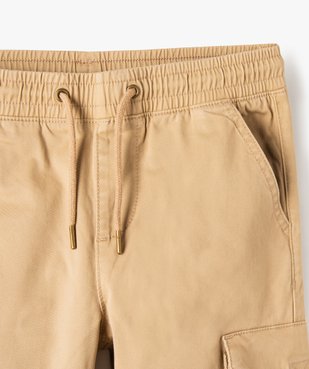 Pantalon en toile coupe jogger garçon vue2 - GEMO 4G GARCON - GEMO
