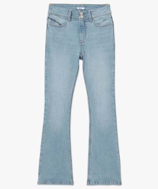 Jean femme coupe Bootcut taille haute vue4 - GEMO 4G FEMME - GEMO