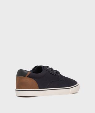 Baskets en toile avec empiècement au talon homme - Urban Steps vue4 - URBAN STEPS GEMO FOR GOOD - GEMO