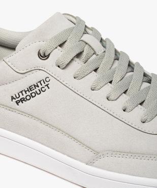 Baskets homme suédées à lacets style skateshoes vue6 - GEMO (SPORTSWR) - GEMO