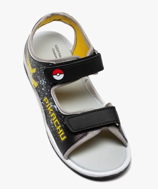 Sandales garçon à scratch sportswear Pikachu - Pokemon vue5 - POKEMON - GEMO