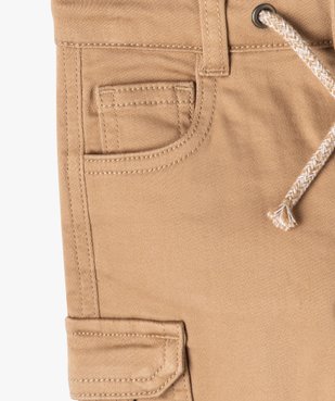 Pantalon avec poches à rabat bébé garçon vue2 - GEMO 4G BEBE - GEMO