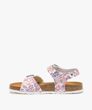 Sandales fille à semelle liège et larges brides à boucle vue3 - GEMO (ENFANT) - GEMO