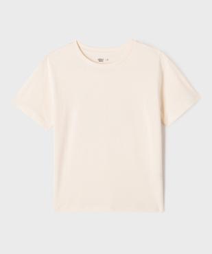 Tee-shirt manches courtes imprimé dos fille vue1 - GEMO 4G FILLE - GEMO