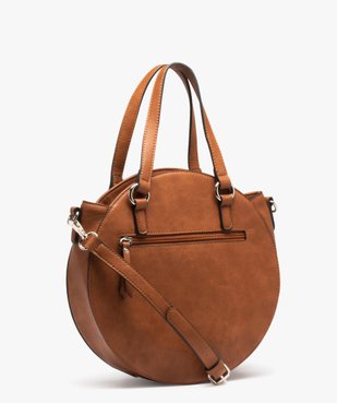 Sac à main rond bimatière avec face tissée vue2 - GEMO (ACCESS) - GEMO