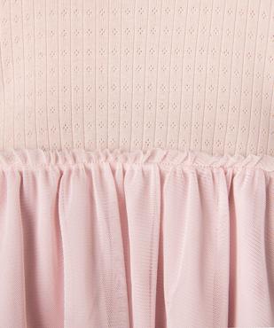 Robe en coton et tulle bébé fille vue2 - GEMO(BEBE DEBT) - GEMO