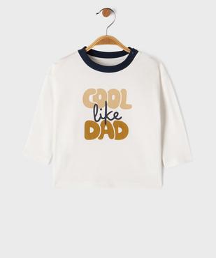 Tee-shirt manches longues en jersey de coton imprimé bébé garçon vue1 - GEMO 4G BEBE - GEMO
