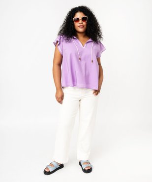 Pantacourt ample femme grande taille vue5 - GEMO 4G GT - GEMO
