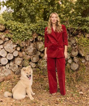 Veste blazer en velours femme - LuluCastagnette vue5 - LULUCASTAGNETTE - GEMO