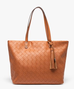 Sac femme aspect tressé  vue1 - GEMO (ACCESS) - GEMO