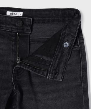 Bermuda en jean stretch coupe slim taille ajustable garçon vue2 - GEMO (JUNIOR) - GEMO