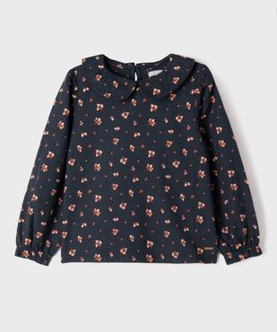 Chemise fleurie à col Claudine fille - LuluCastagnette vue1 - LULUCASTAGNETTE - GEMO