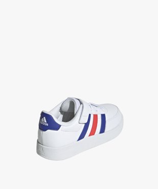 Baskets garçon à scratch et à lacets avec bandes latérales colorées - Adidas vue4 - ADIDAS - GEMO