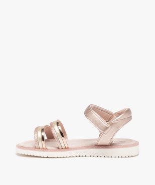 Sandales fille à brides brillantes et pailletées vue3 - GEMO (ENFANT) - GEMO