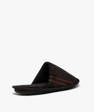 Chaussons homme mules plates en velours ras uni vue4 - GEMO(HOMWR HOM) - GEMO