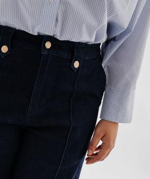 Jean wide leg taille haute femme grande taille vue4 - GEMO (G TAILLE) - GEMO