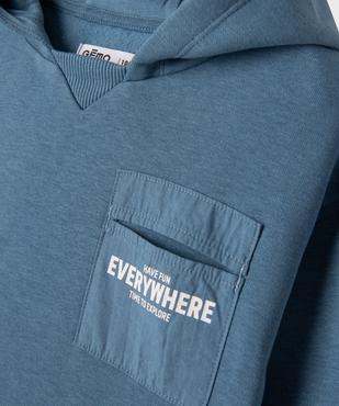 Sweat à capuche en molleton gratté doux bébé garçon vue2 - GEMO 4G BEBE - GEMO