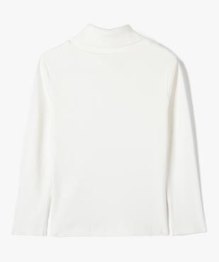 Tee-shirt fille à manches longues et col roulé vue3 - GEMO (ENFANT) - GEMO