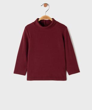 Tee-shirt manches longues à col roulé en matière chaude bébé garçon vue1 - GEMO 4G BEBE - GEMO