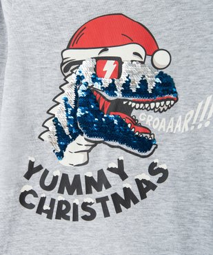 Tee-shirt de Noël garçon imprimé à sequins réversibles vue3 - GEMO (ENFANT) - GEMO